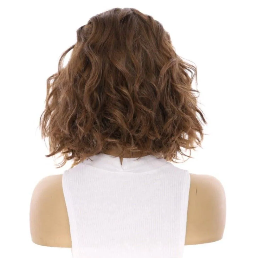 12" Divine Luxe Lace Top Wig #8 Medium Brown Wavy