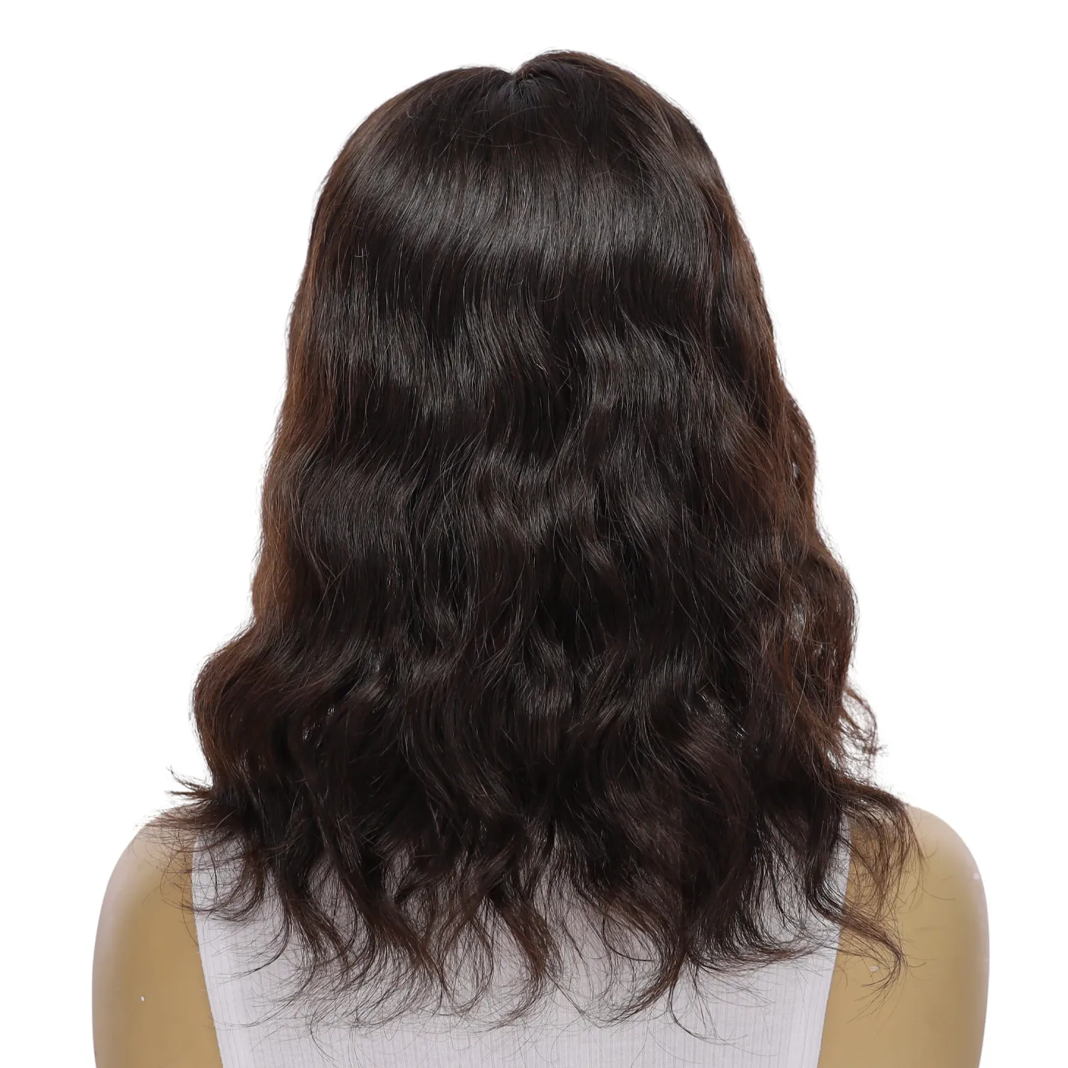 14" Topaz Lace Top Topper #1B Black Wavy