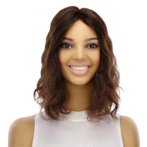 14" Topaz Lace Top Topper #5 Warm Dark Brown Wavy