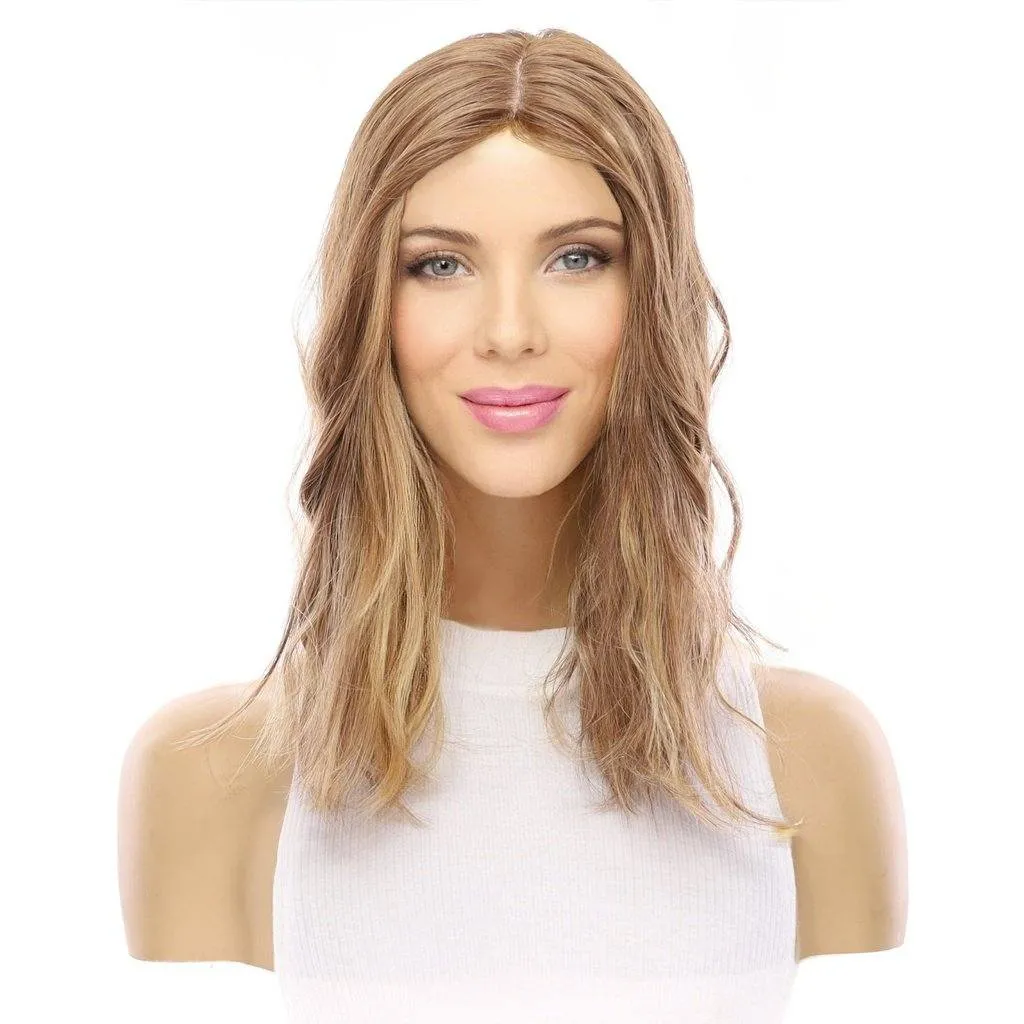 14" Topaz Lace Top Topper Light Brown Babylight Wavy
