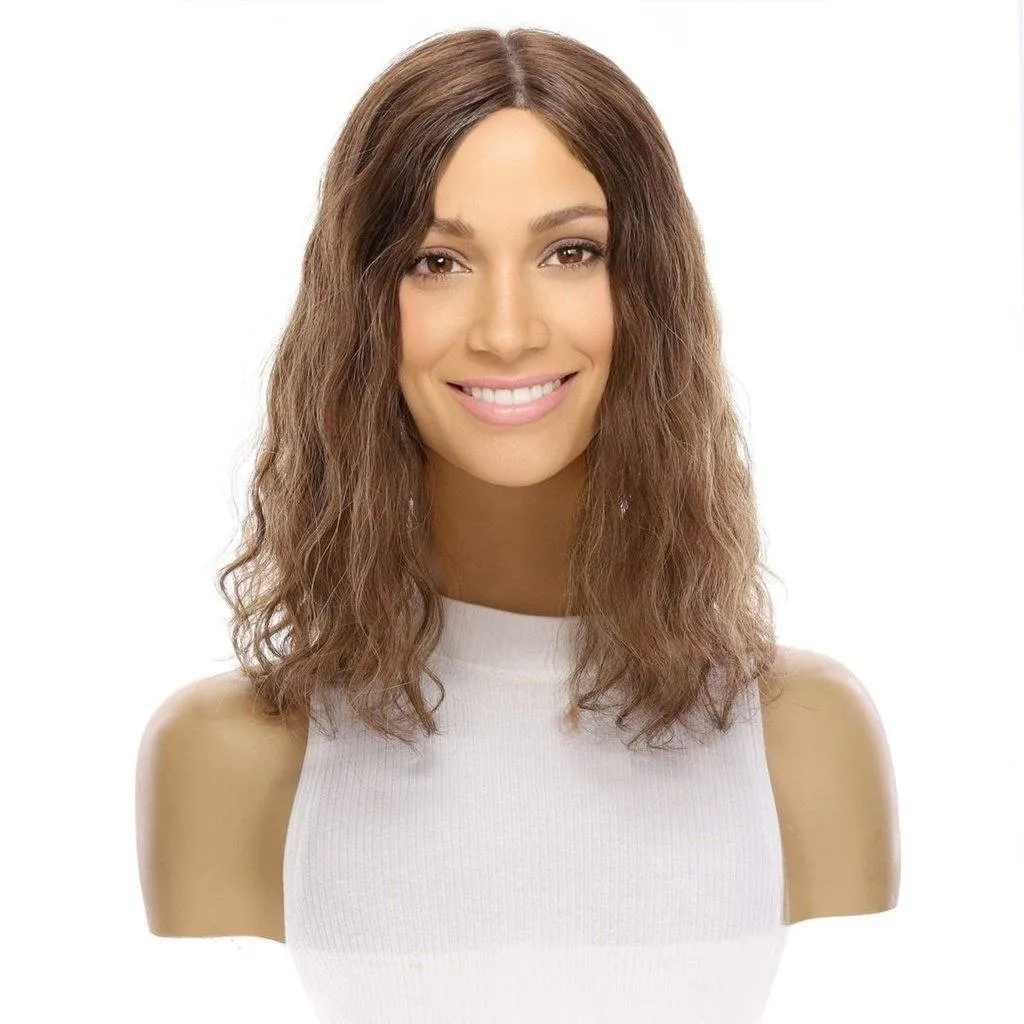 14" Topaz Lace Top Topper Medium Brown Babylight Wavy