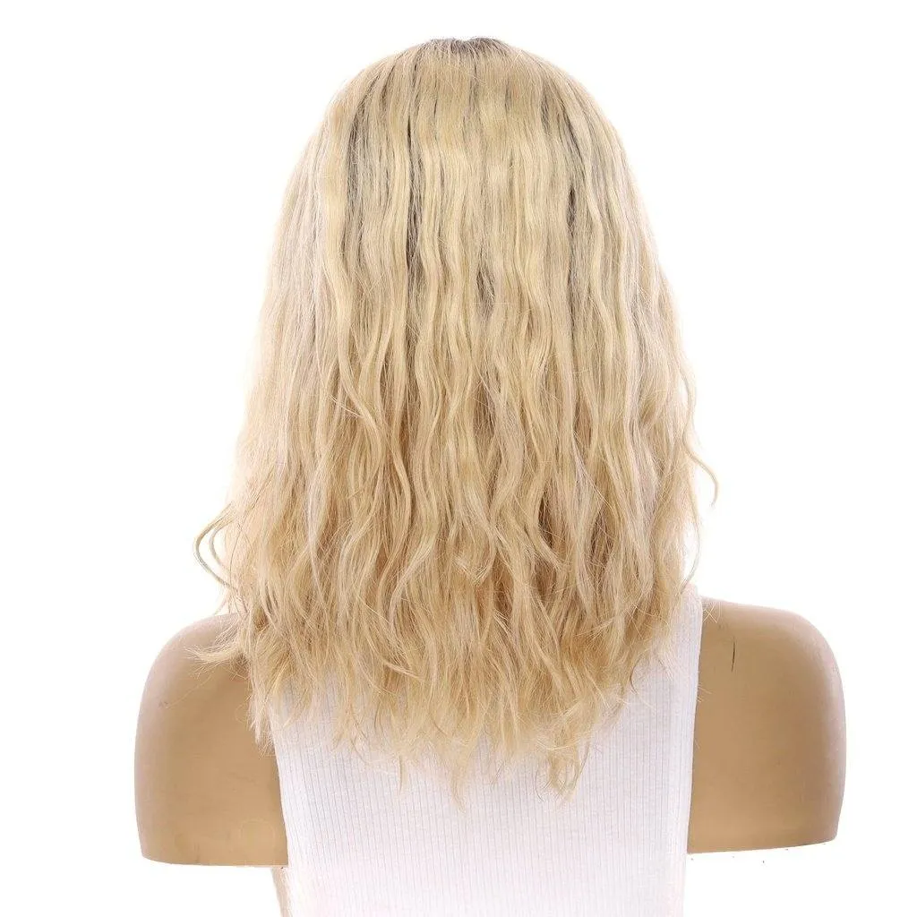 16" Divine Lace Top Wig Platinum Blonde Wavy
