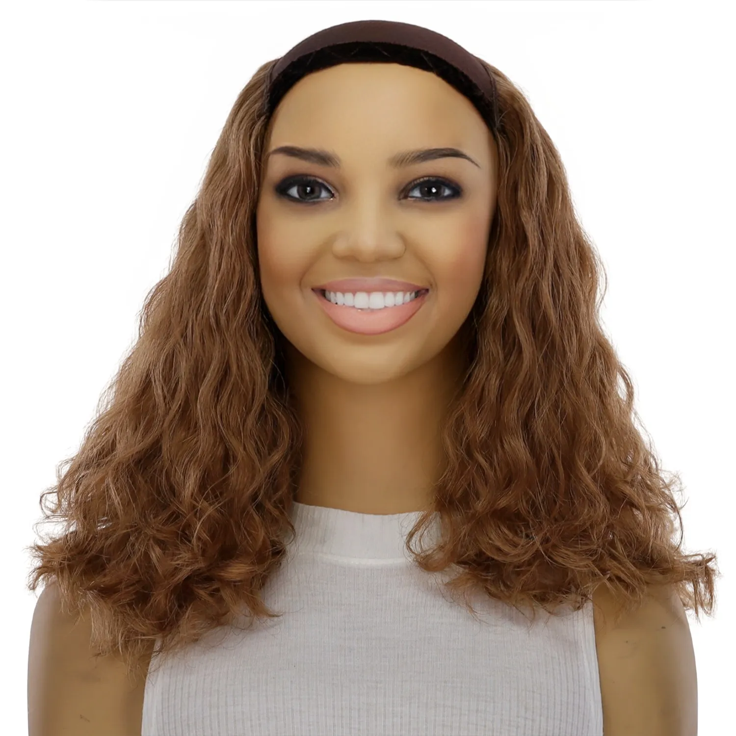 16" HatFall Wig Strawberry Blonde Wavy