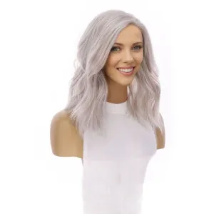 16" Princess Silk Top Wig Snow Grey