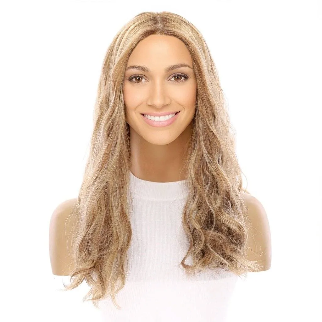 18" Princess Silk Top Wig Medium Blonde Wavy