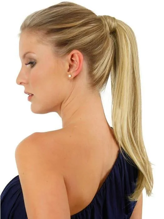 18" Simply Straight Pony | Synthetic Ponytail (Wrap-Around)