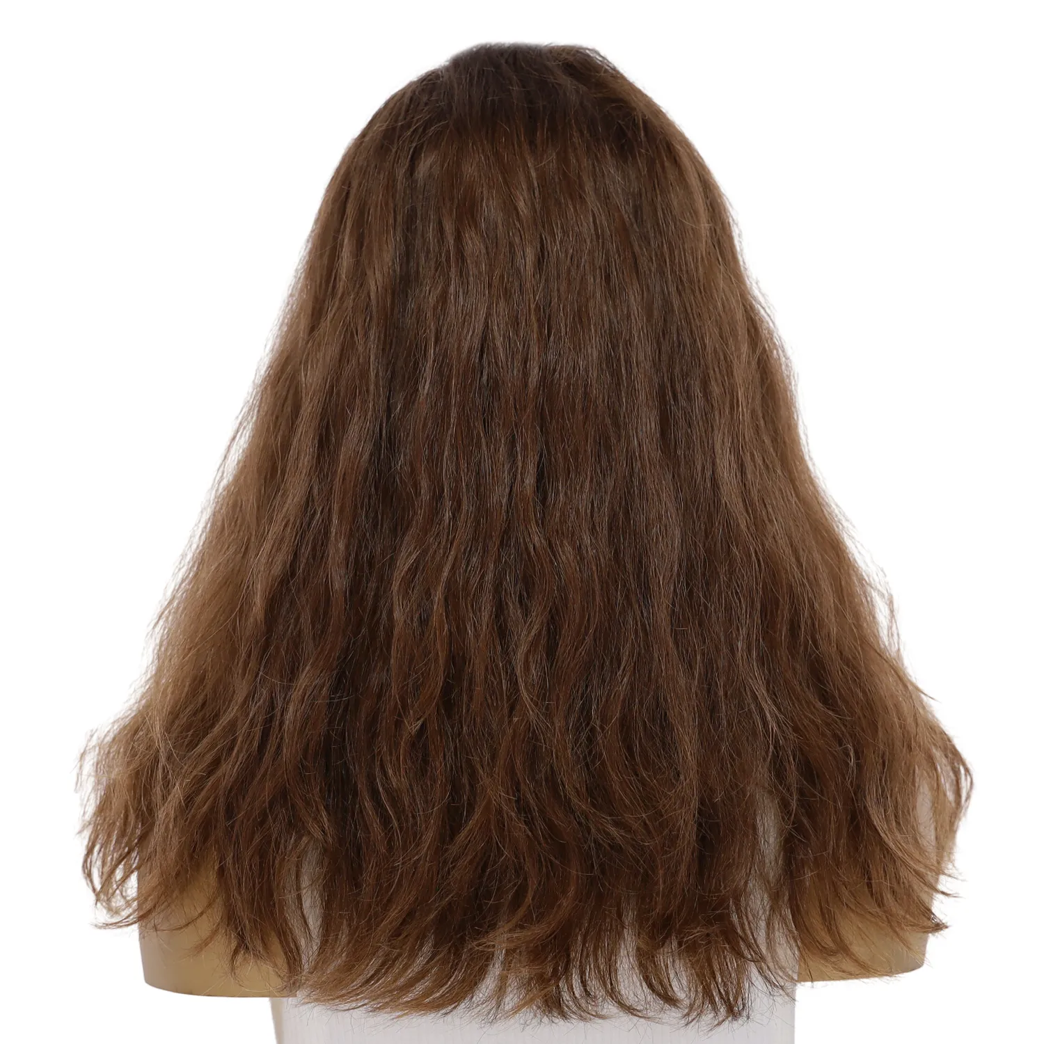 18" Topaz Lace Top Topper #6 Neutral Medium Brown Wavy