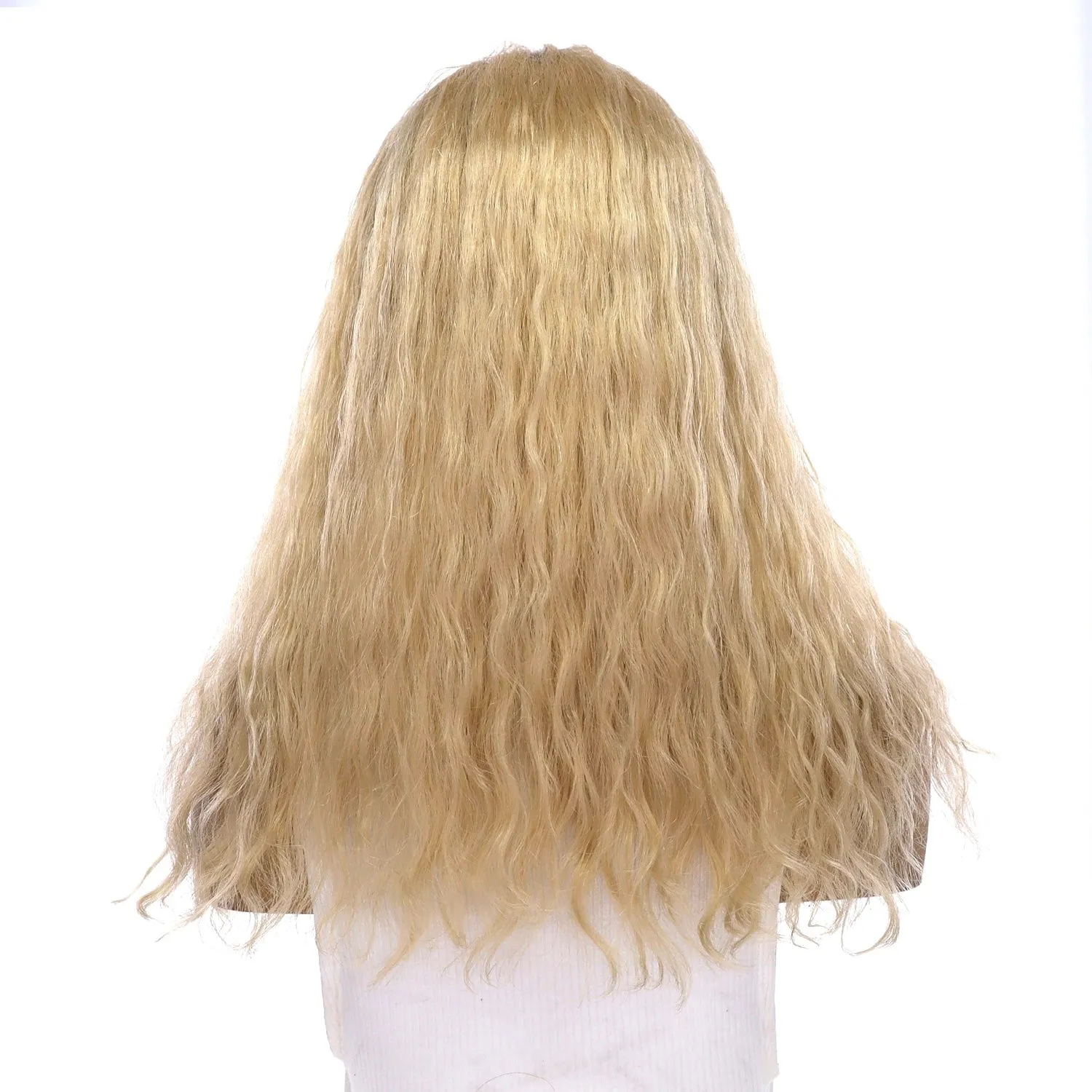 18" Topaz Lace Top Topper Platinum Blonde Wavy