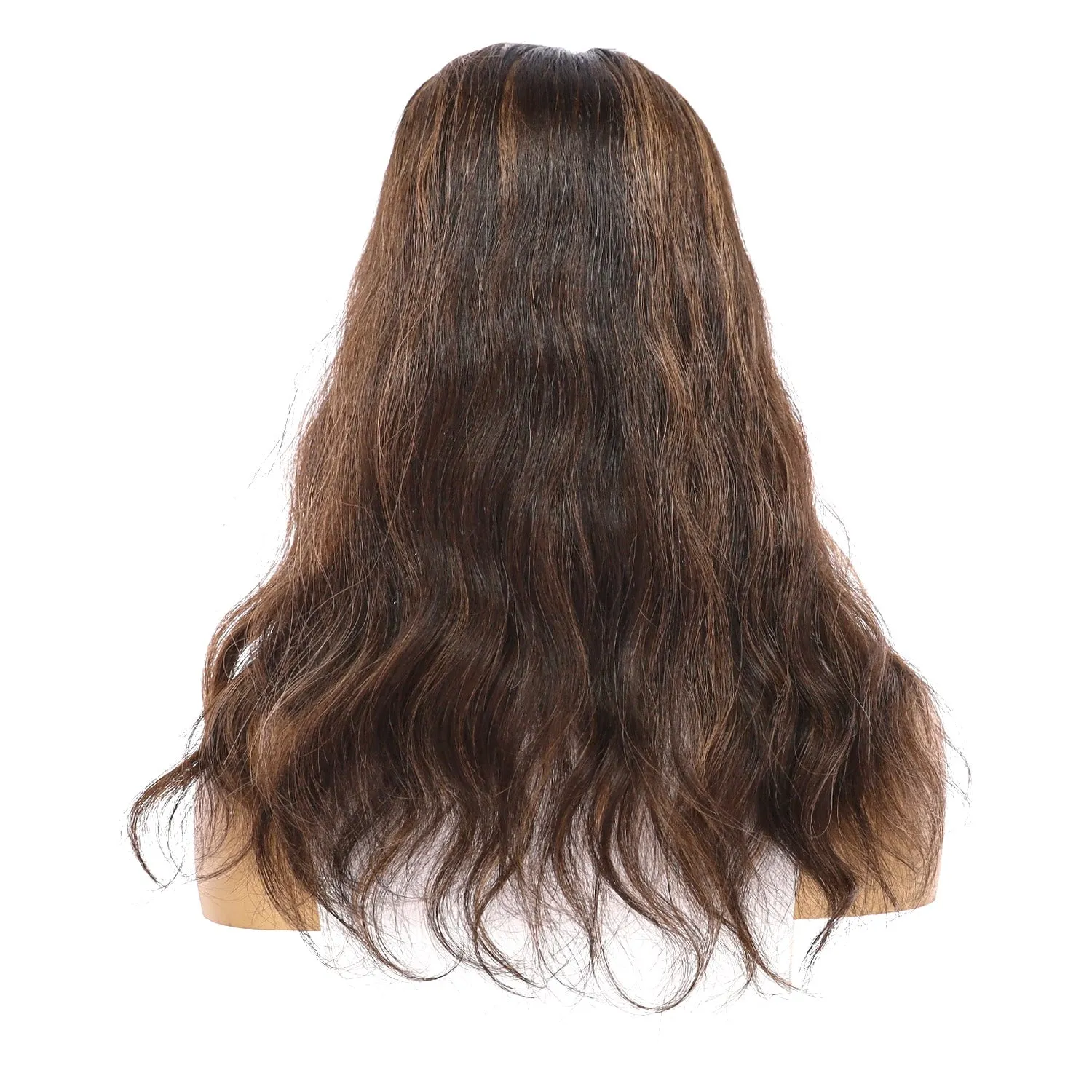 18" Topaz Lace Top Topper Soft Black Wavy