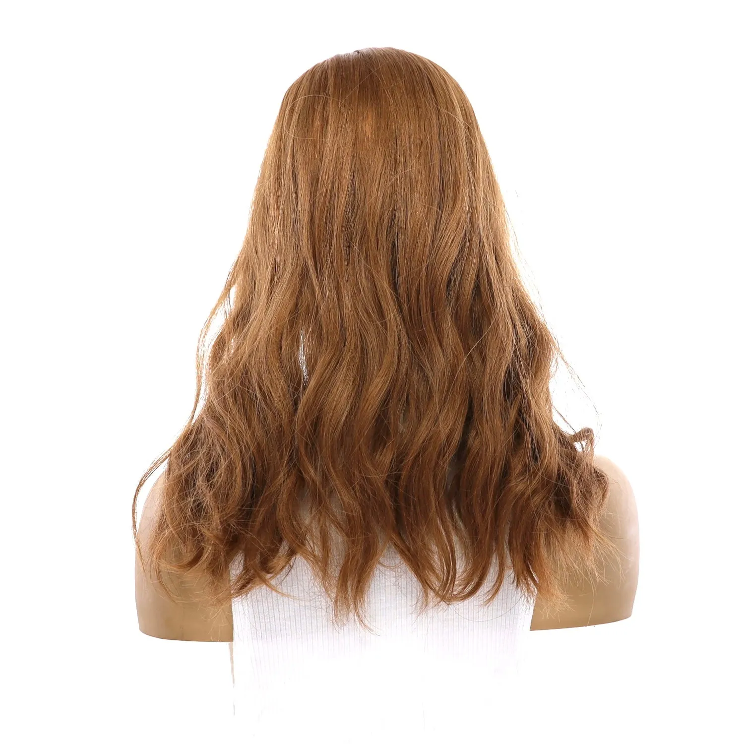 18" Topaz Lace Top Topper Strawberry Blonde Wavy