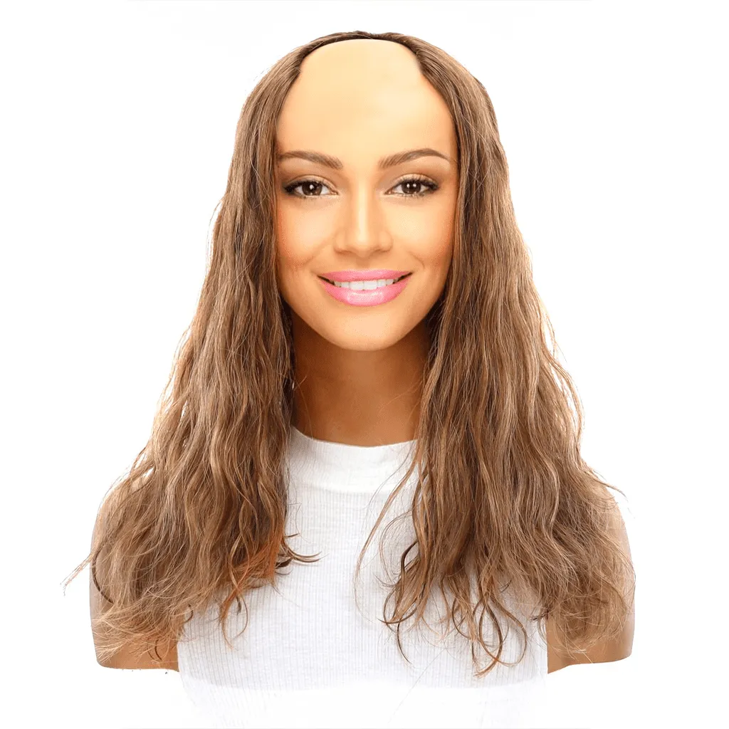 18" U-Shape Topper Light Brown Babylight Wavy