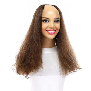 18" U-Shape Topper Medium Brown Babylight Wavy