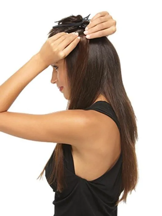 18" Wavy HF Synthetic Hair Extensions Kit (8 Piece)