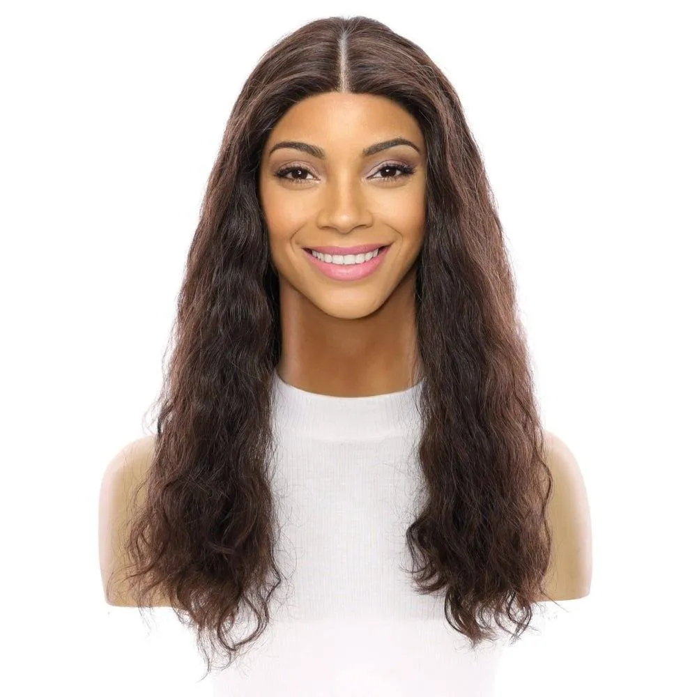 20" Divine Lace Top Wig Dark Brown Wavy