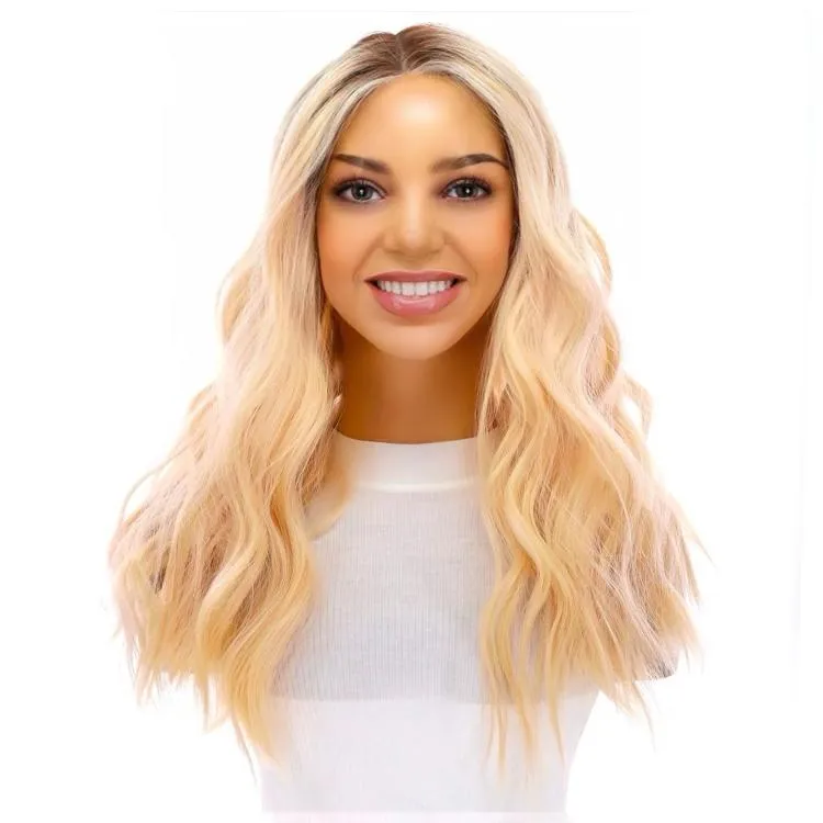 20" Divine Lace Top Wig Warm Platinum Blonde
