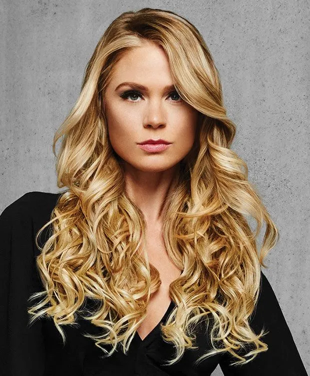 22" 4Pc Wavy Fineline Extension Kit Hairpiece by Hairdo | Synthetic (Mono Top)