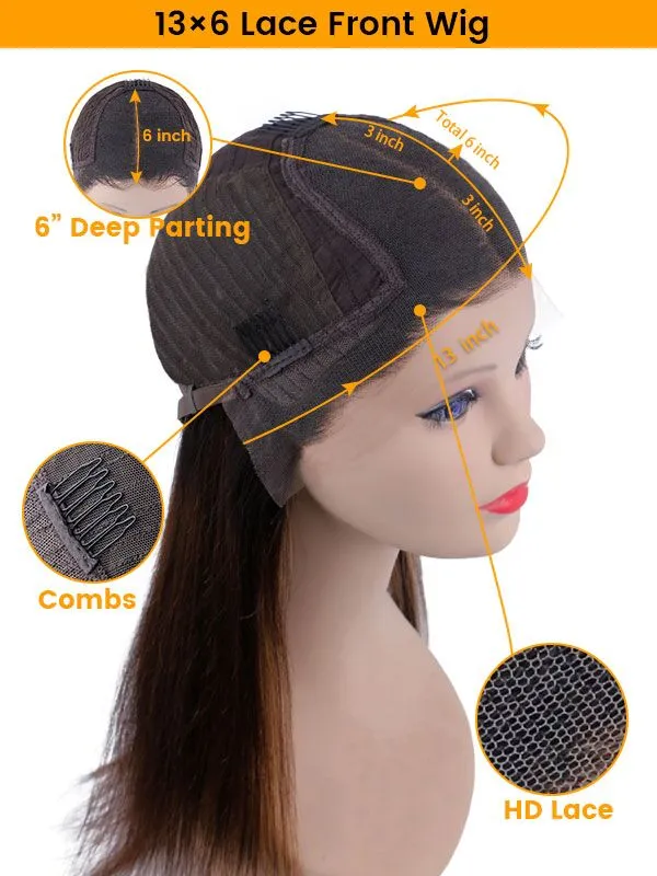 24hrs shipping Chinalacewig HD Film Lace 13x6 Lace Front Wig Deep Curly Wigs With Bleached Knots CF281