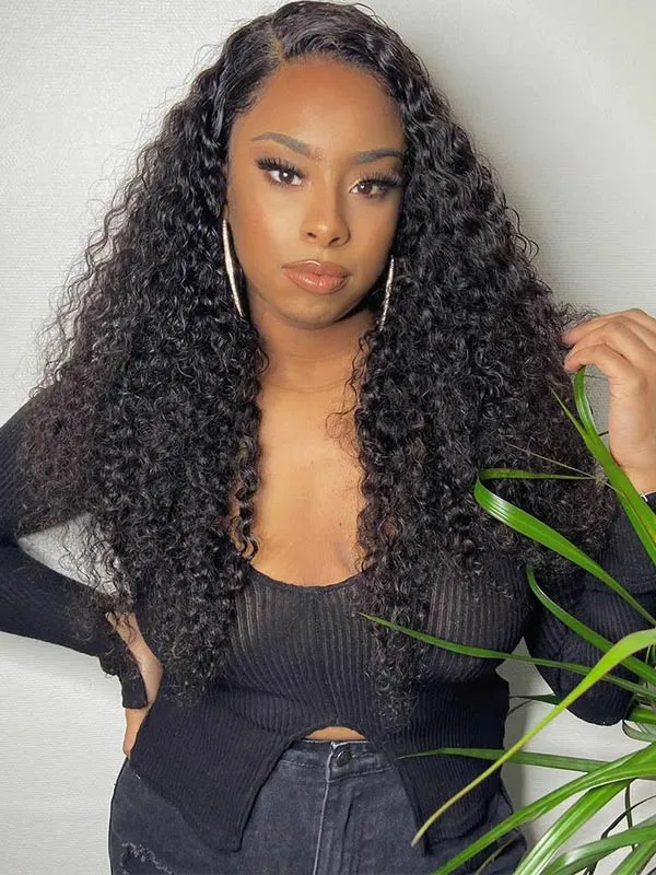 24hrs shipping Chinalacewig Undetectable HD Lace 13x6  Lace Wigs Virgin Hair Tint Curly Hair NCF78