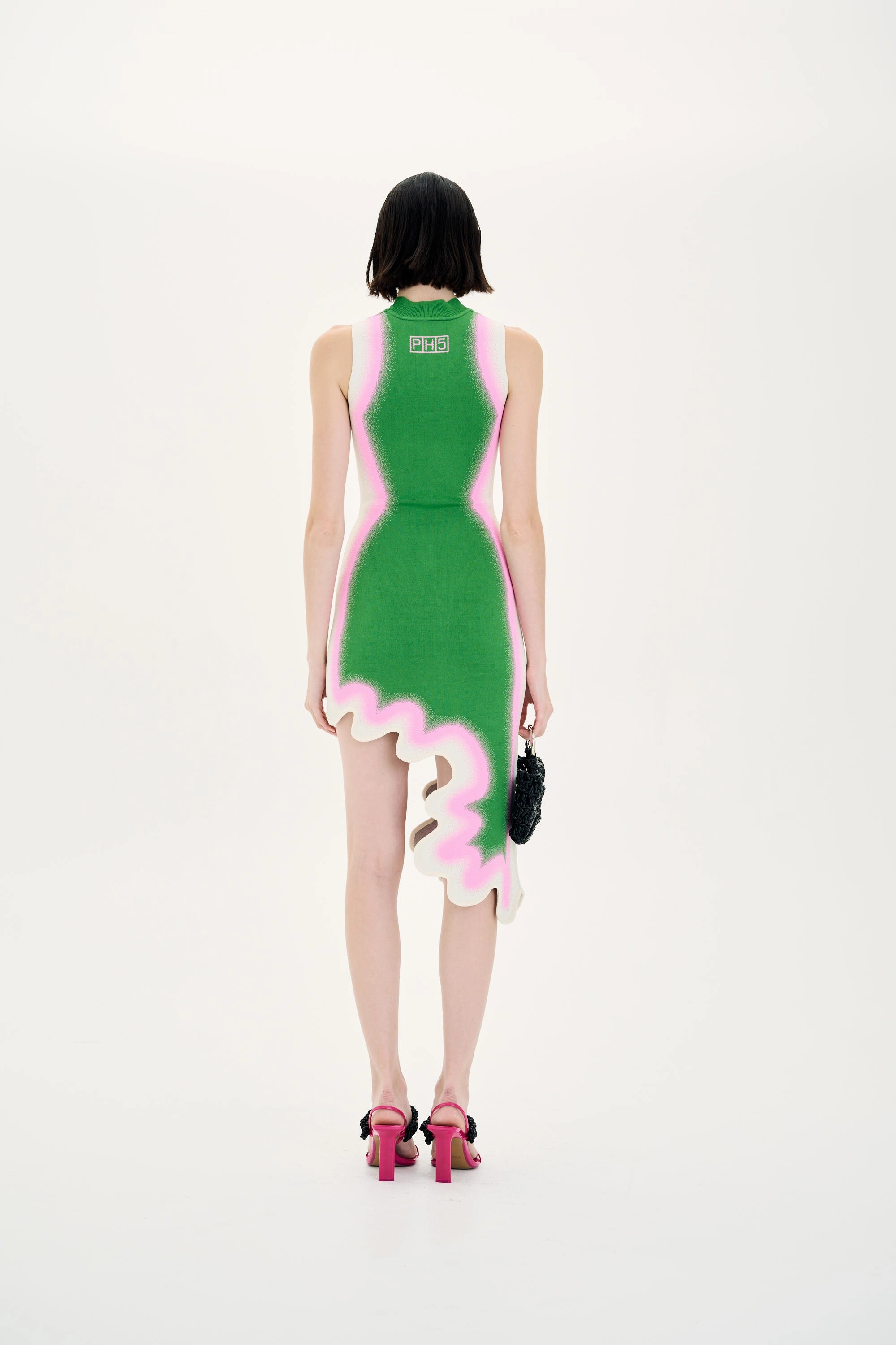 BROOKLYN WAVY ASYMMETRIC DRESS