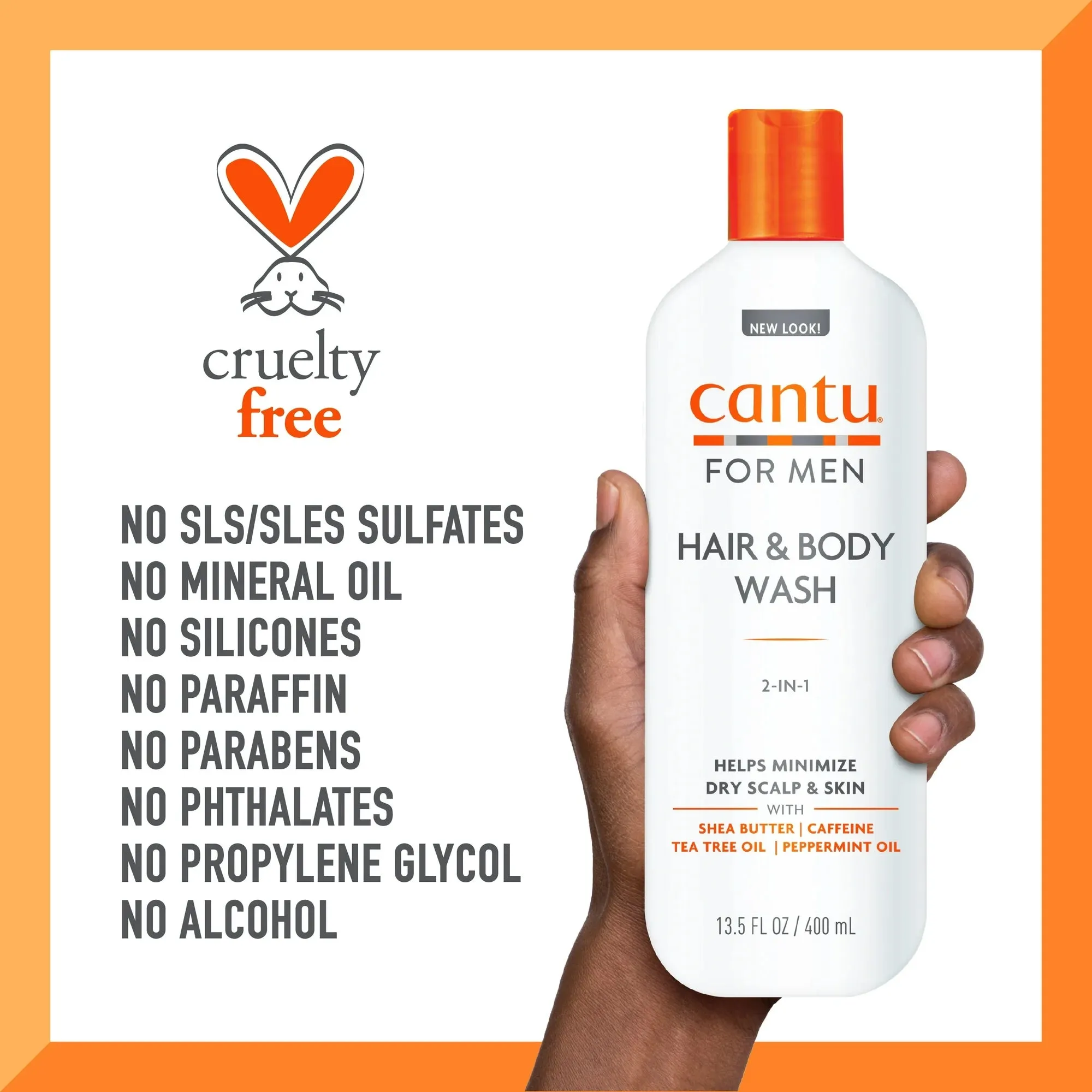Cantu for Men 2-In-1 Hair & Body Wash - 13.5 oz