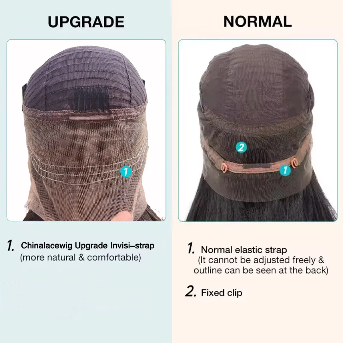 Chinalacewig Pre Plucked Undetectable HD Lace Silky Straight 360 Lace Wigs For Women CF227