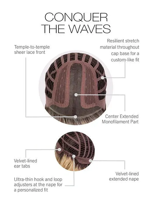 Conquer the Waves Wig by Gabor | Lace Front Monofilament