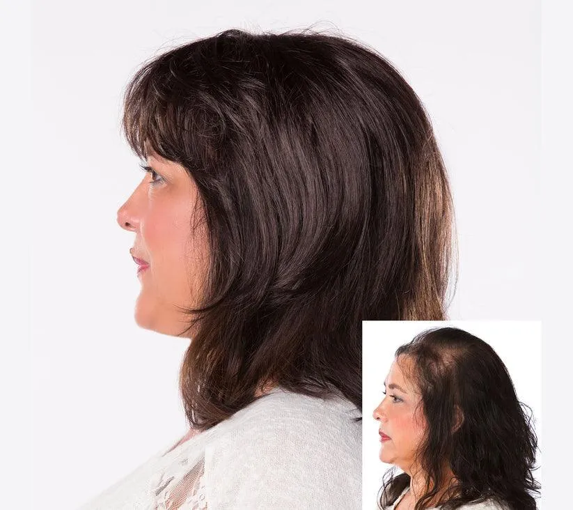 Faux Filler Straight Topper Hairpiece by Toni Brattin | Heat Friendly Synthetic