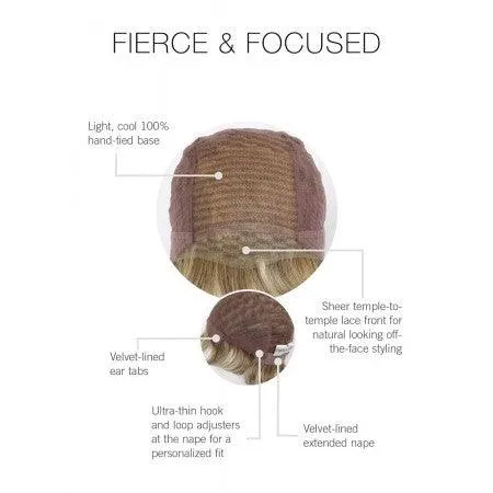 Fierce and Focused Wig by Raquel Welch |100% Hand Tied Heat Friendly Synthetic Lace Front