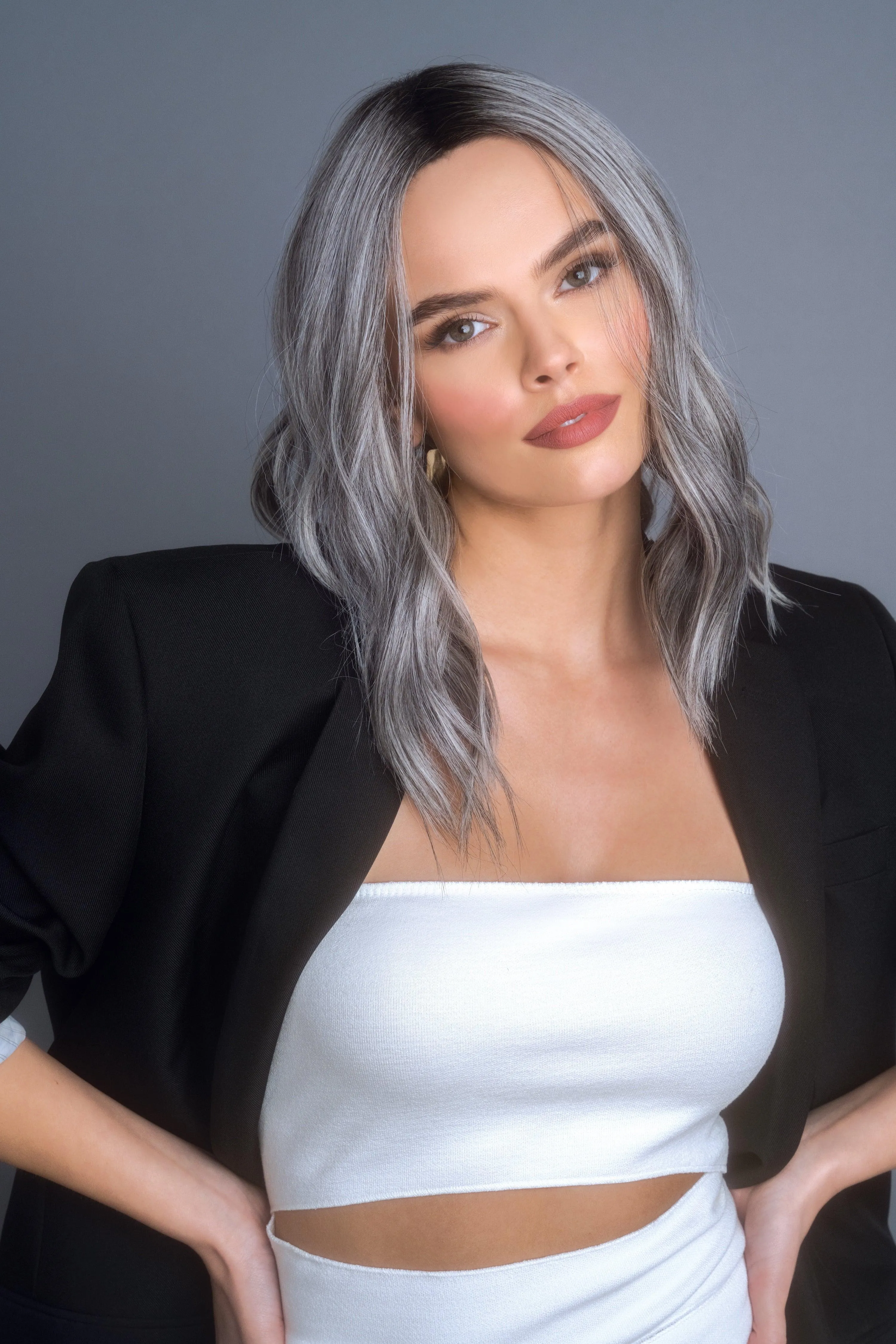 High Heat Mid Wavy Topper by Rene of Paris | Heat Friendly Synthetic