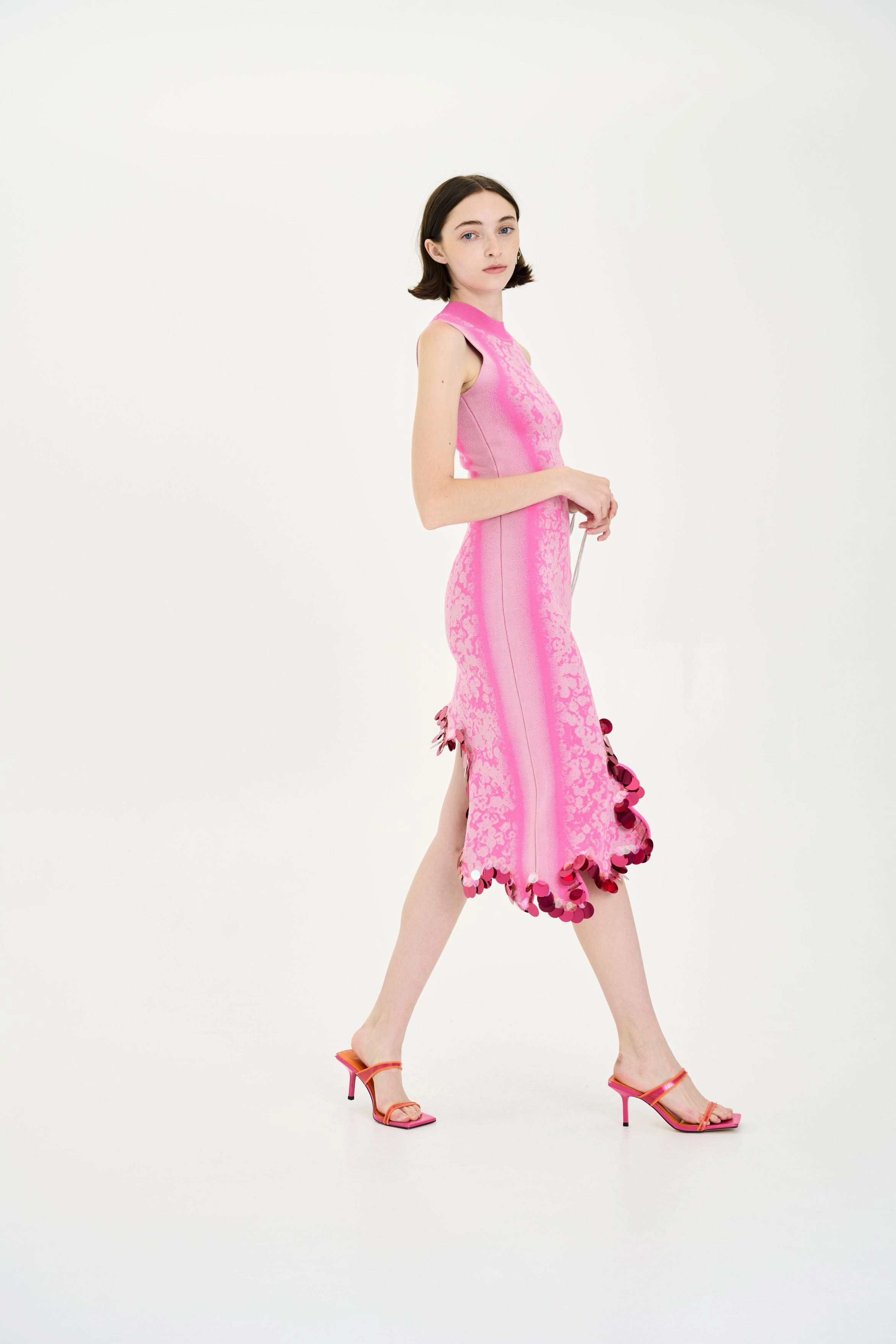 IRIS SIGNATURE WAVY DRESS WITH SEQUINS