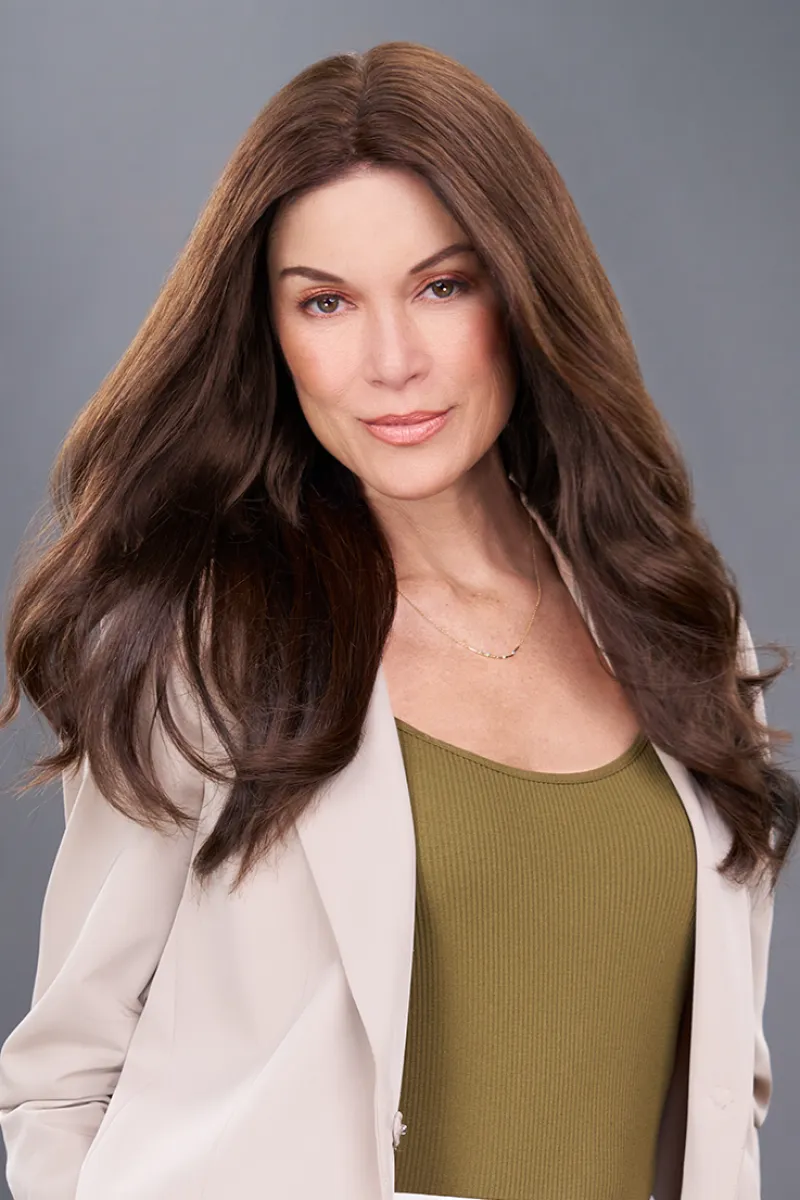 Jon Renau Toppers - EasiPart Medium 18" (#819) - Remy Human Hair
