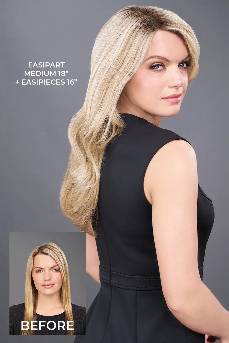Jon Renau Toppers - EasiPart Medium 18" (#819) - Remy Human Hair