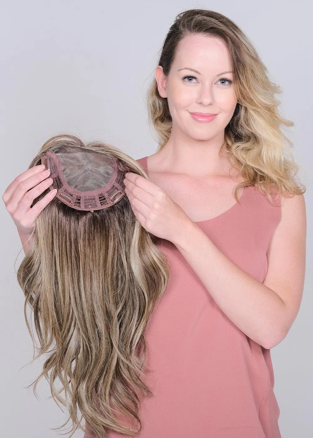 Lace Front Monotop Peerless 19" Topper by Belle Tress | Heat-friendly Synthetic (Full Mono)