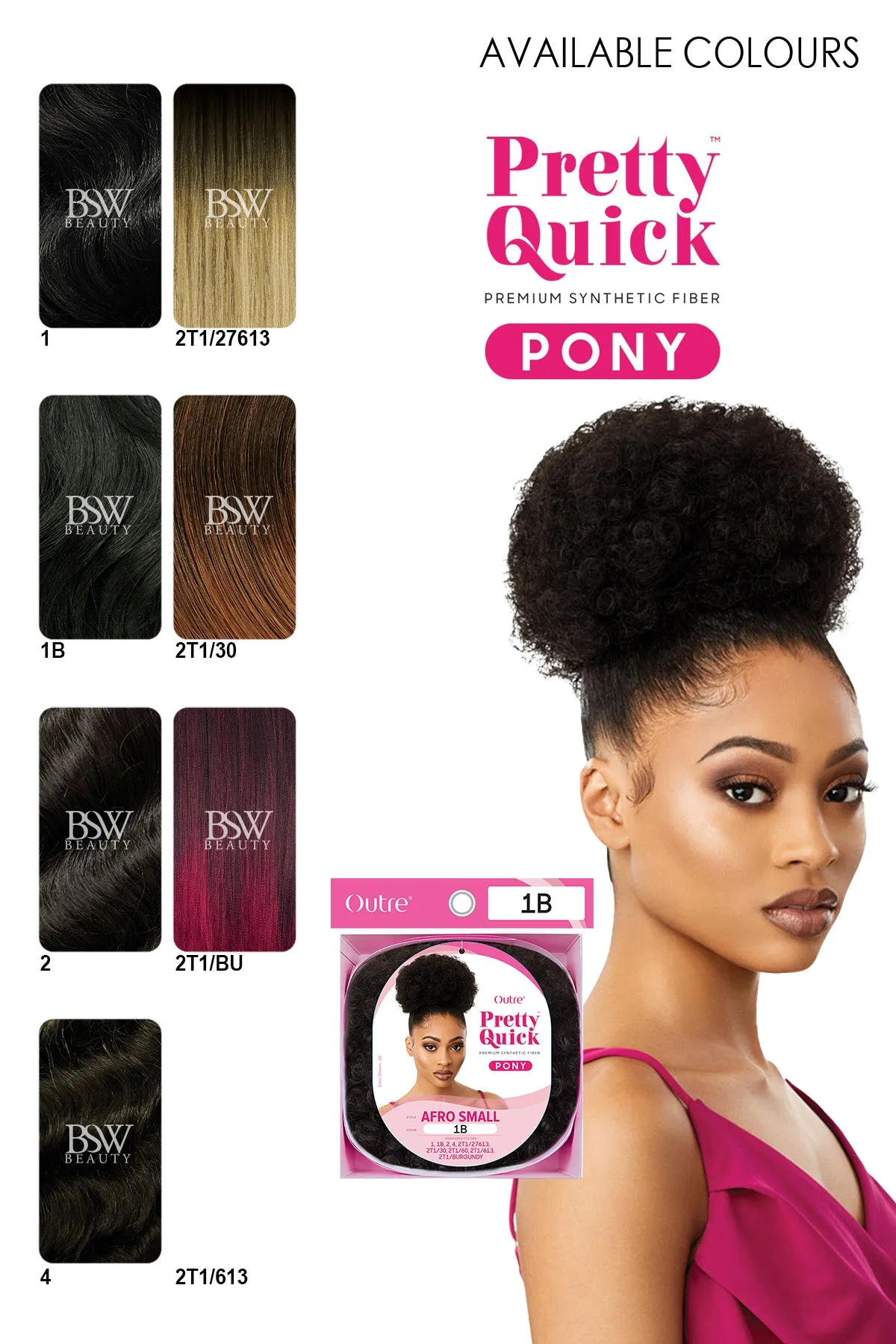 OUTRE PRETTY QUICK PONYTAIL AFRO SMALL