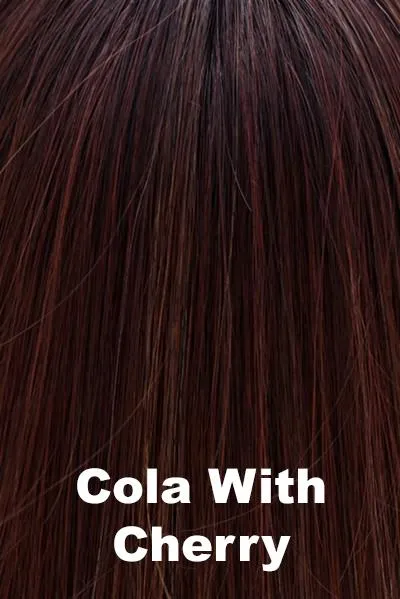 Sale - Belle Tress Toppers - Lace Front Mono Top Straight 14" (#7005) - Color: Cola with Cherry
