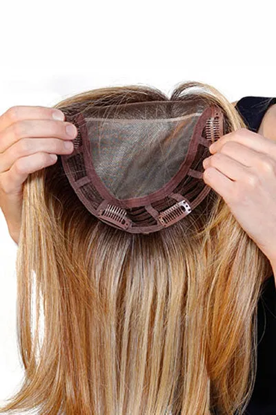 Sale - Belle Tress Toppers - Lace Front Mono Top Wave 18" (#7007) - Color: Roca Margarita Blonde