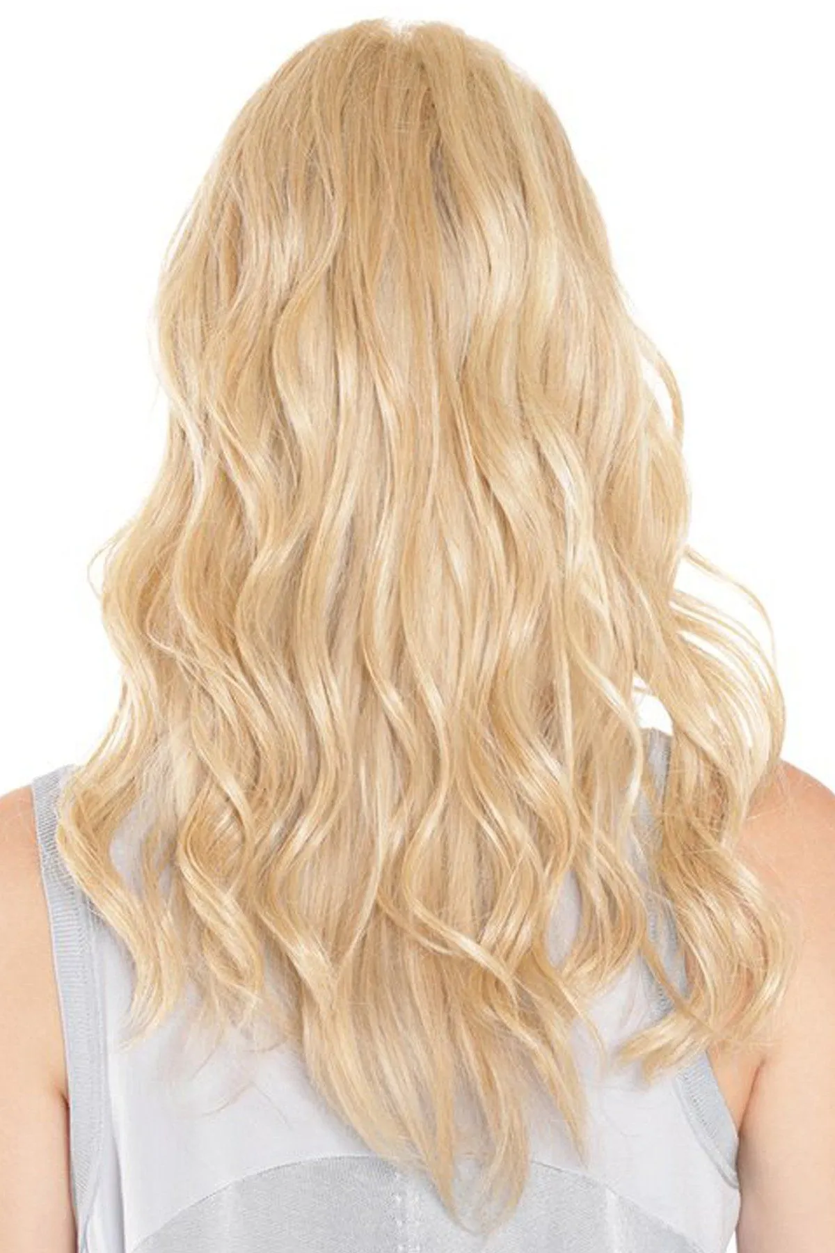 Sale - Belle Tress Toppers - Lace Front Mono Top Wave 18" (#7007) - Color: Roca Margarita Blonde