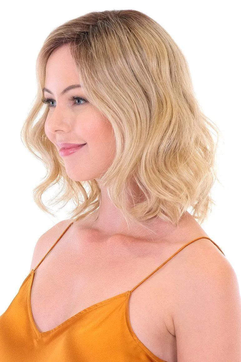 Sale - Belle Tress Toppers - Premium 14" Wave Topper (#7012) - Color: Sugar Cookie with Hazelnut