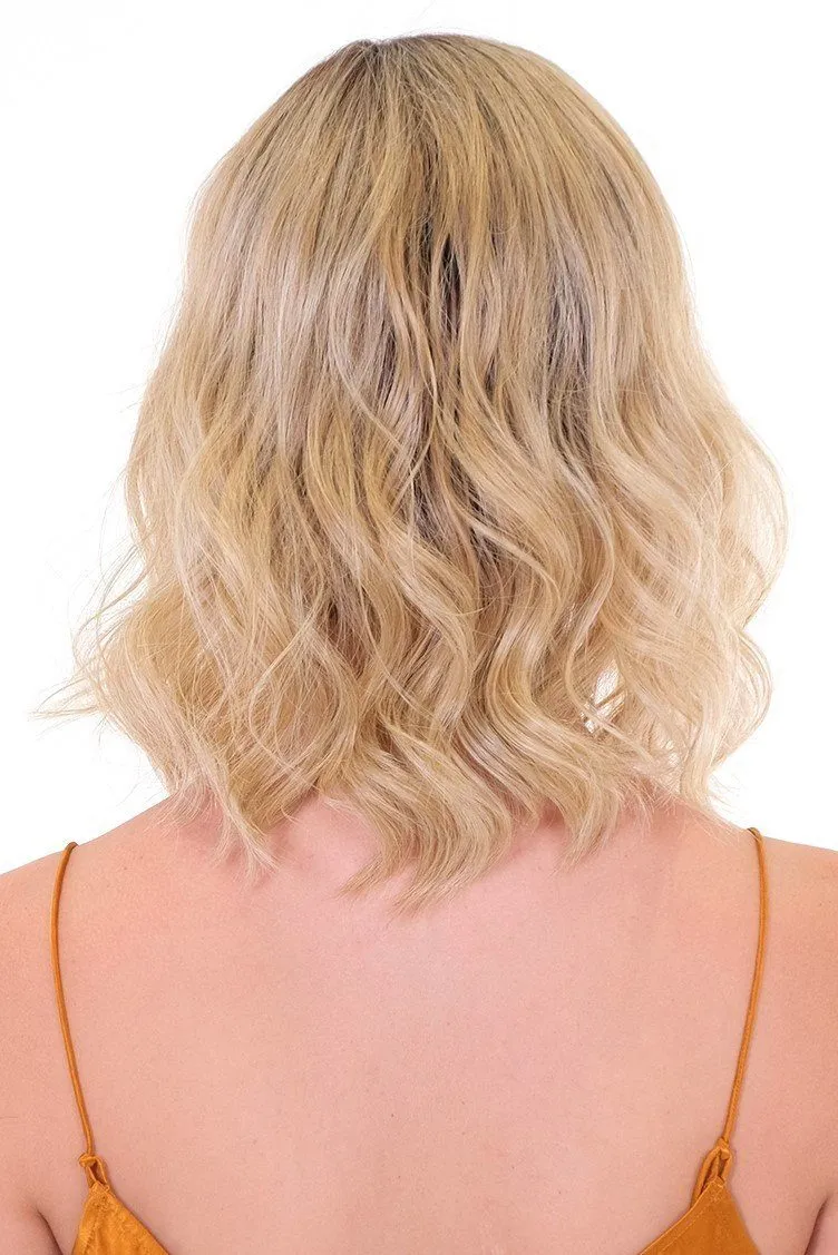 Sale - Belle Tress Toppers - Premium 14" Wave Topper (#7012) - Color: Sugar Cookie with Hazelnut
