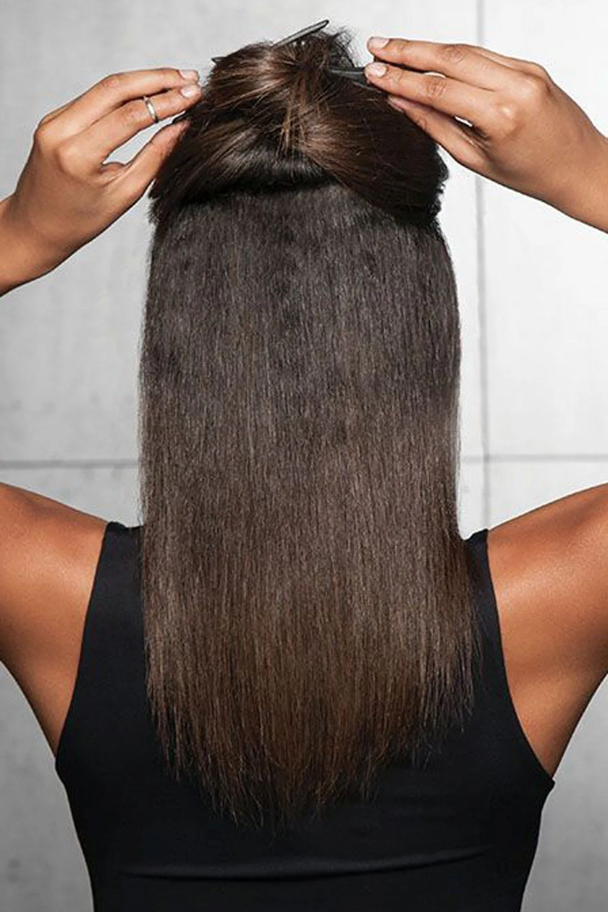 Sale - Hairdo Wigs Extensions - 18 Inch Human Hair Highlight Extension (#HX18HH) - Color: Dark Chocolate (R6)