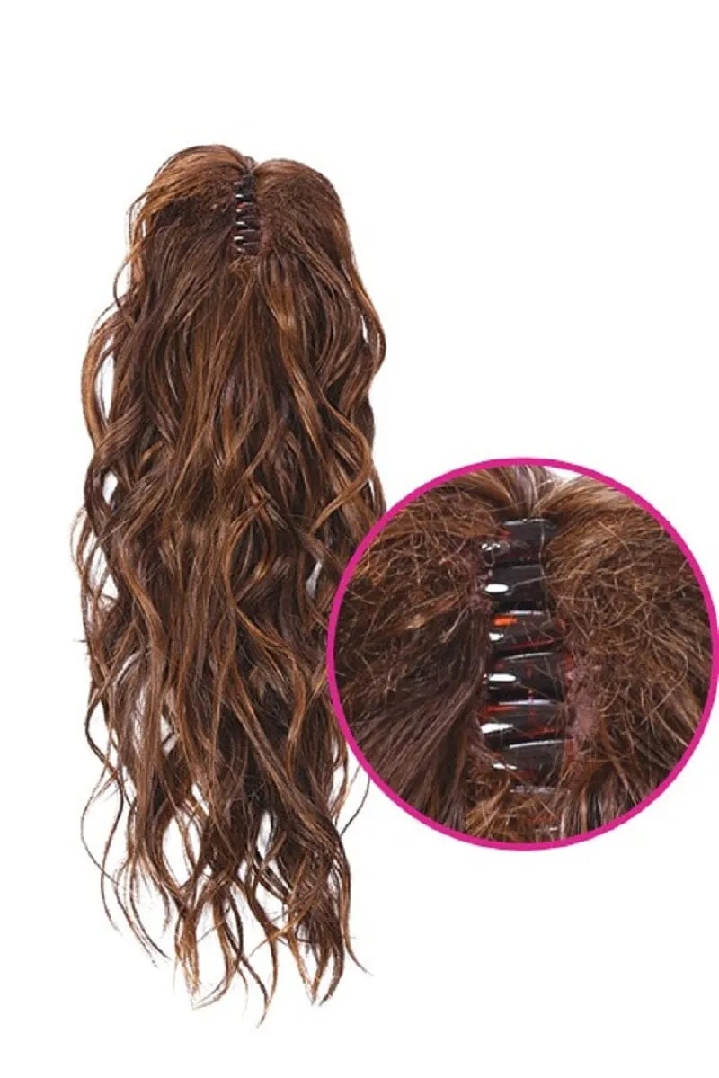 Sale - Hairdo Wigs Extensions - 18 Inch Simply Curly Claw Clip Pony (HDCCPN) - Color: Buttered Toast (R1416T)