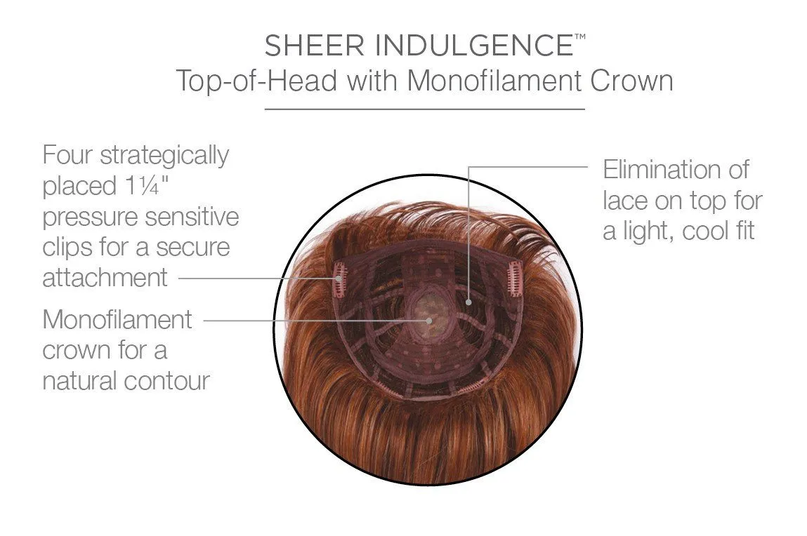 Sale - Raquel Welch Toppers - Faux Fringe - Color: Glazed Hazelnut (R829S)