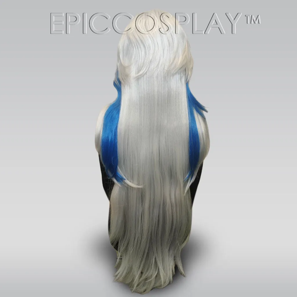Signature - Silver and Royal Blue Multi Layer Wig
