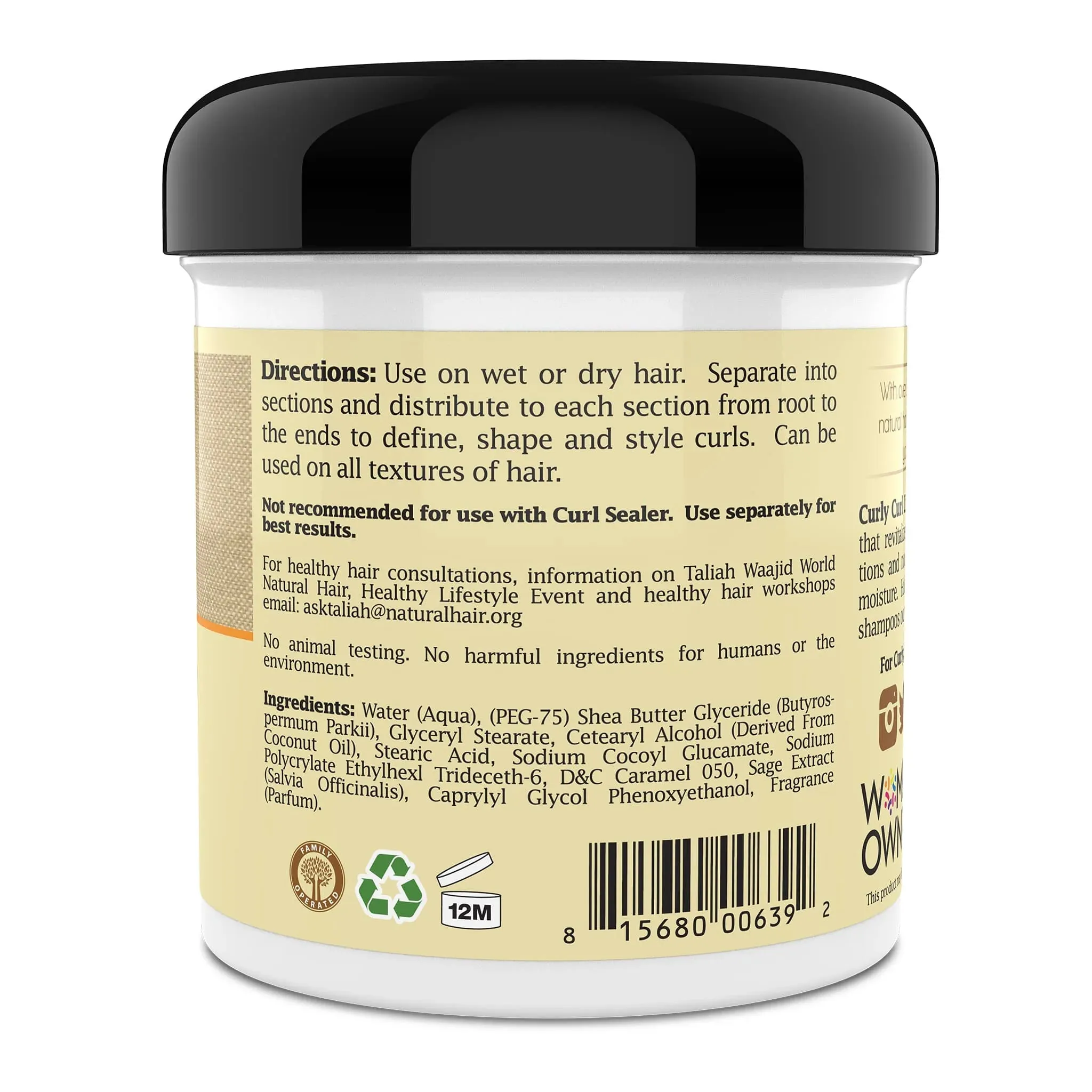 Taliah Waajid Curly Curl Cream - Choose Size