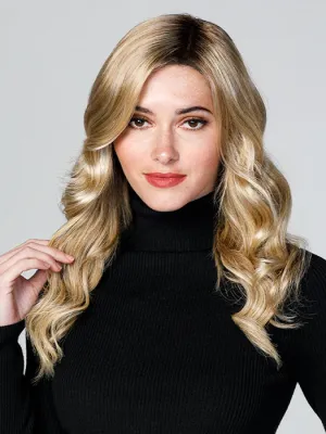 Top Coverage Wavy 18" | Lace Front Synthetic Hair Topper (Mono Top)