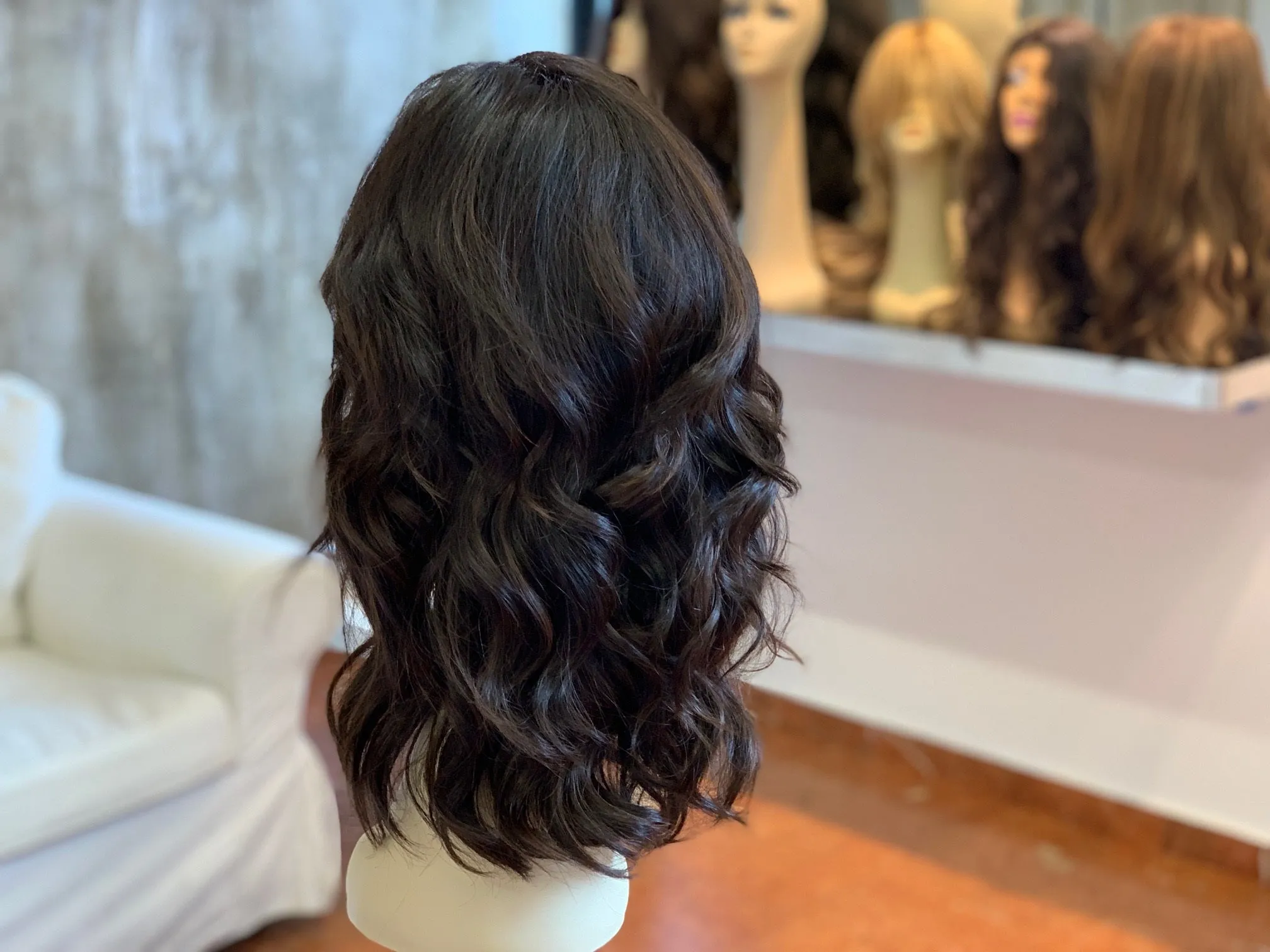 Virgin European hair 10"LYR-2 dark brown 6/2