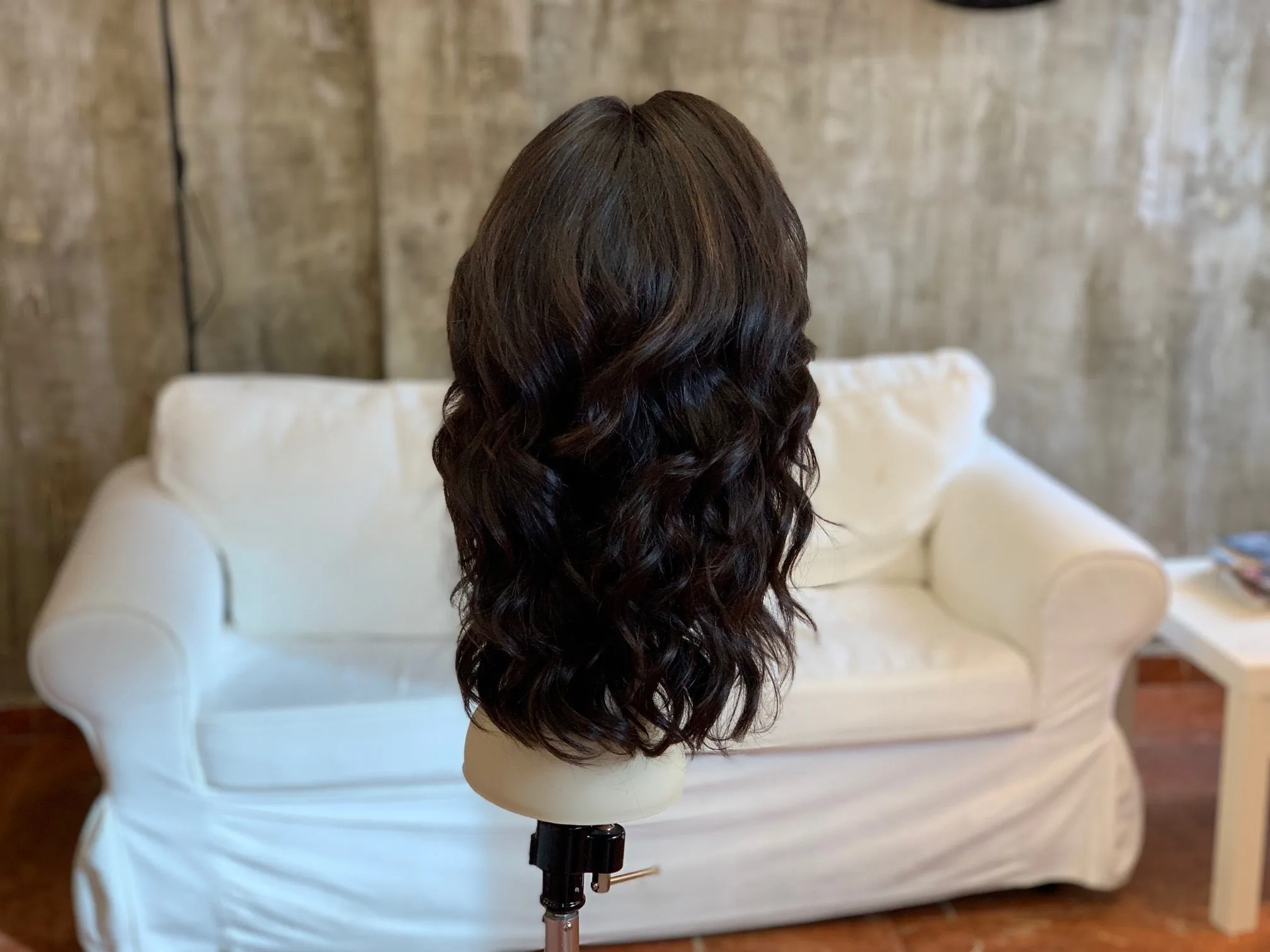Virgin European hair 10"LYR-2 dark brown 6/2